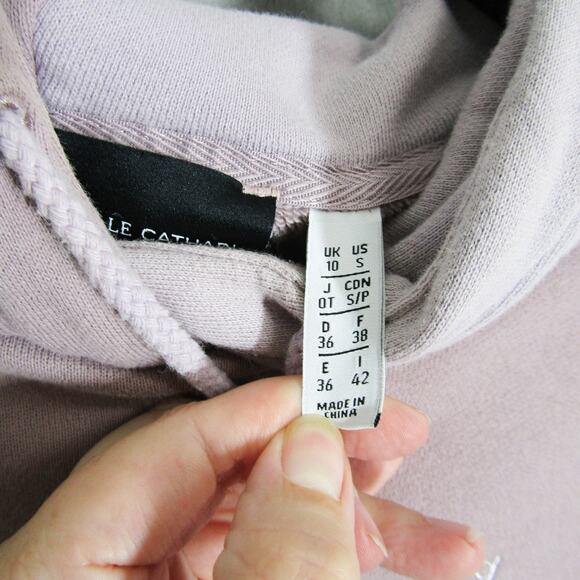 Adidas Hoodie Womens Small Purple Pink Patchwork Danielle Cathari Trefoil FW2765 - Picture 5 of 12